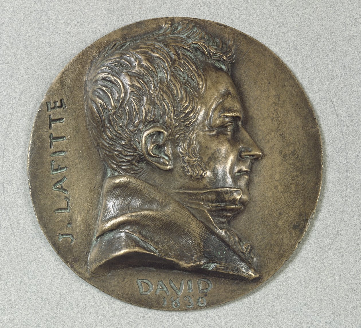 Medaille mit einem Porträt von Jacques Lafitte (1767-1844) 1830 von Pierre Jean David d