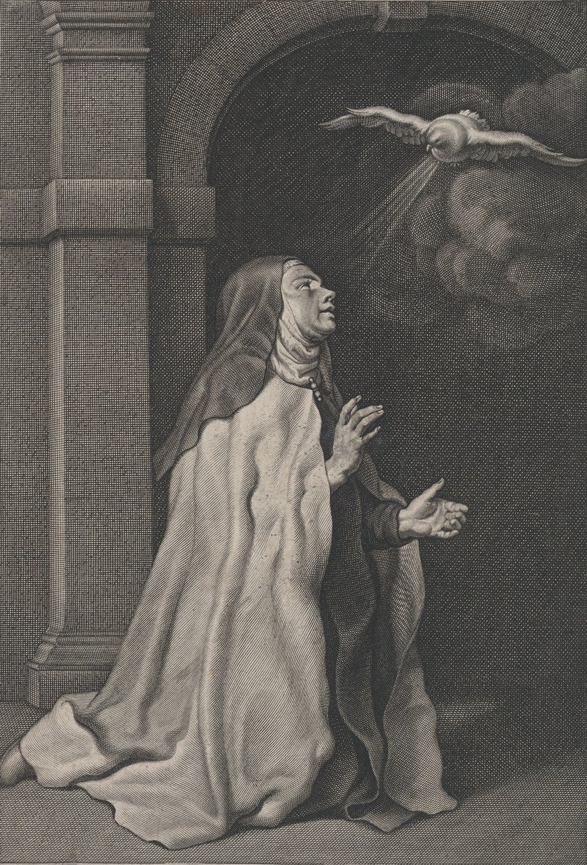Vision der Taube der Heiligen Teresa von Avila, ca. 1650 von Pierre Louis van Schuppen