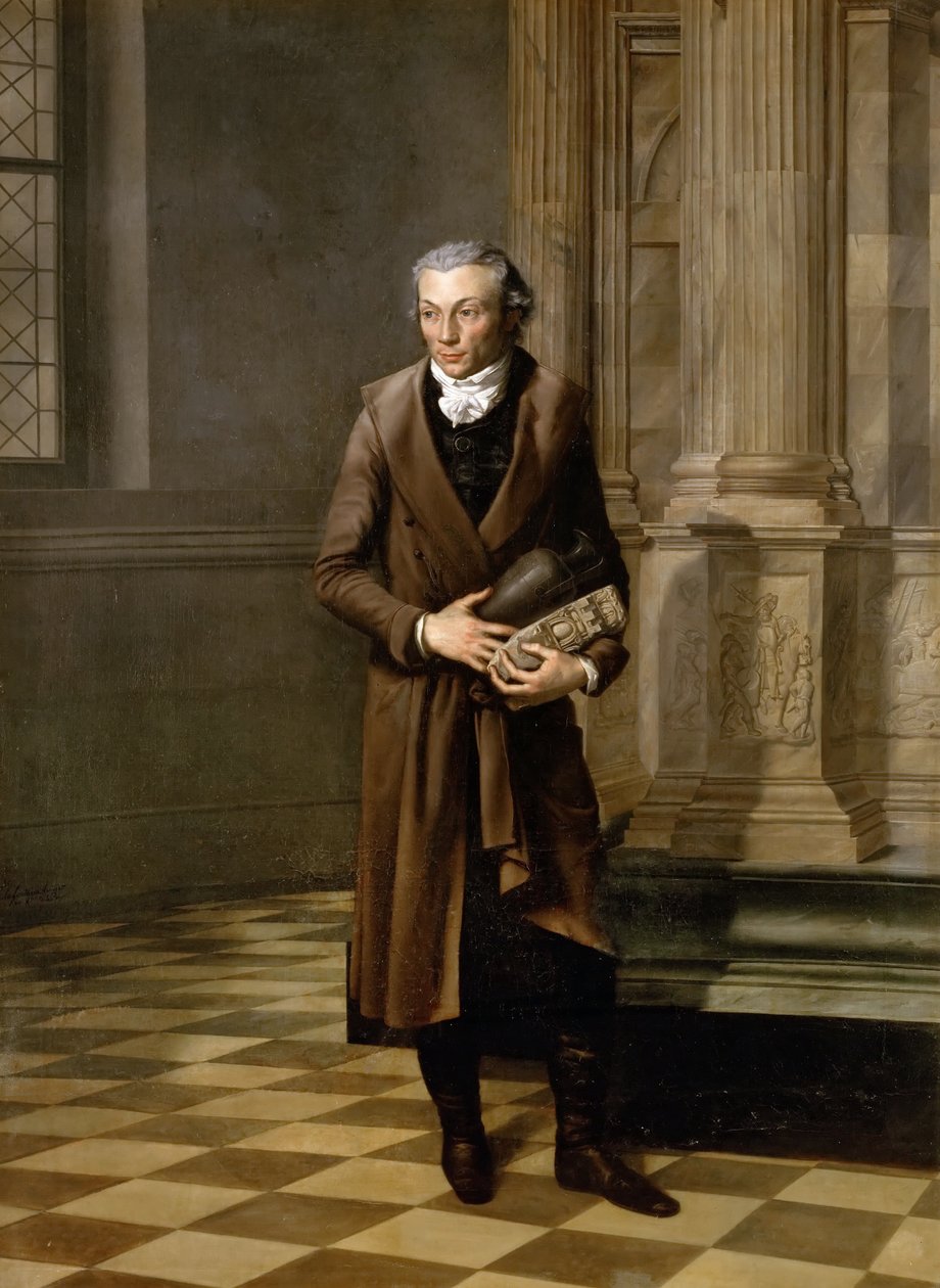 Porträt des Archäologen Alexandre Lenoir 1761-1839 von Pierre Maximilien Delafontaine