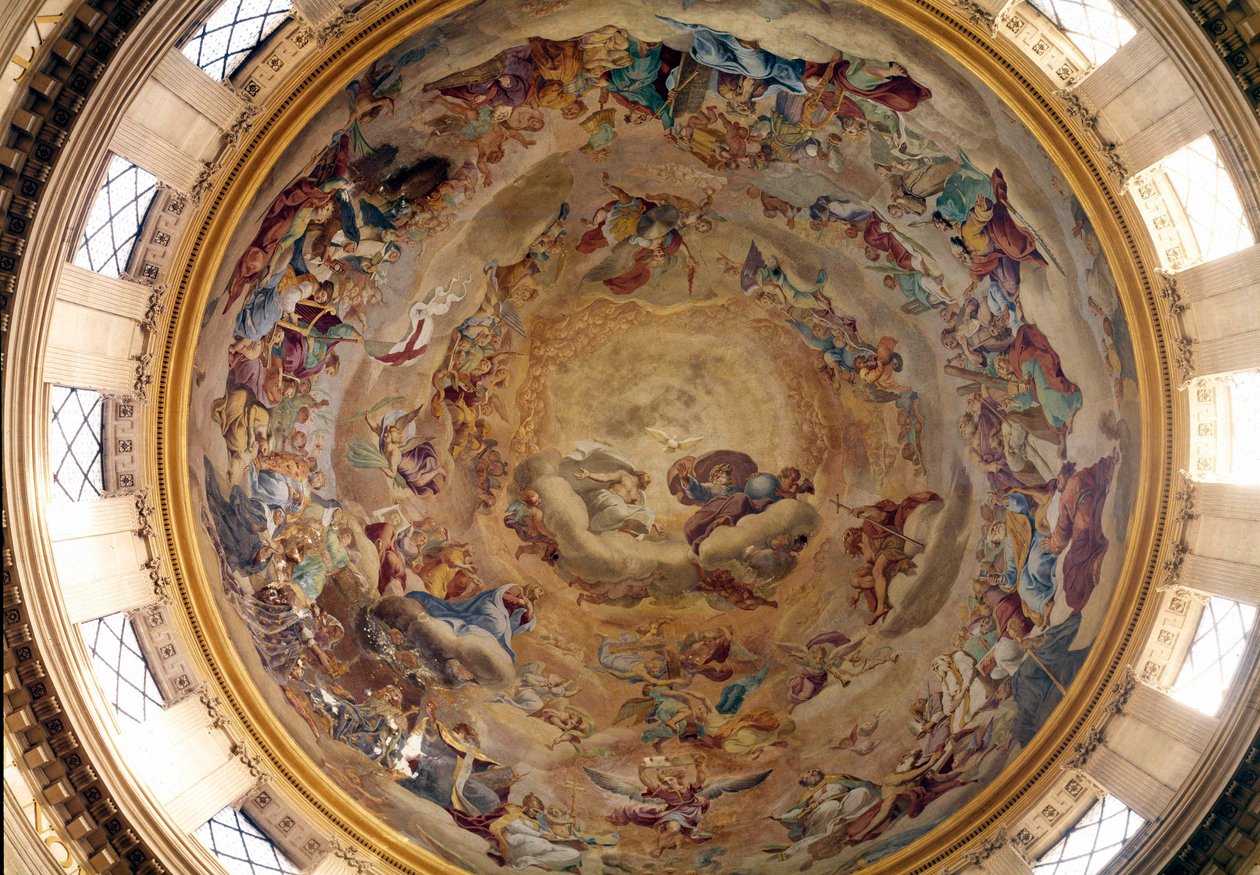 Kuppel der Kirche von Val de Grace, gemalt von Pierre Mignard (1612-1695). von Pierre Mignard