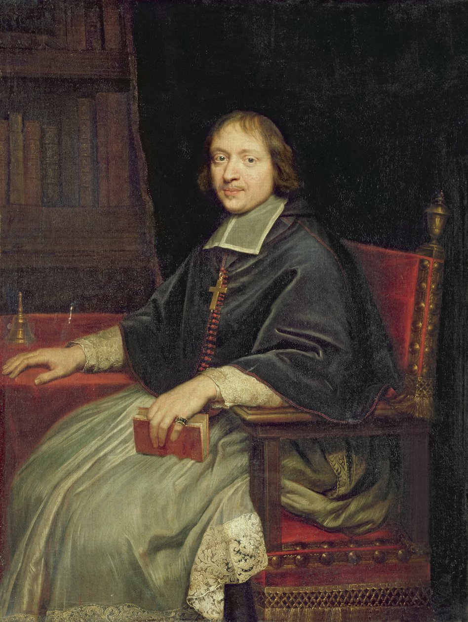 Porträt eines Geistlichen, angeblich Jean François Paul de Gondi von Pierre Mignard