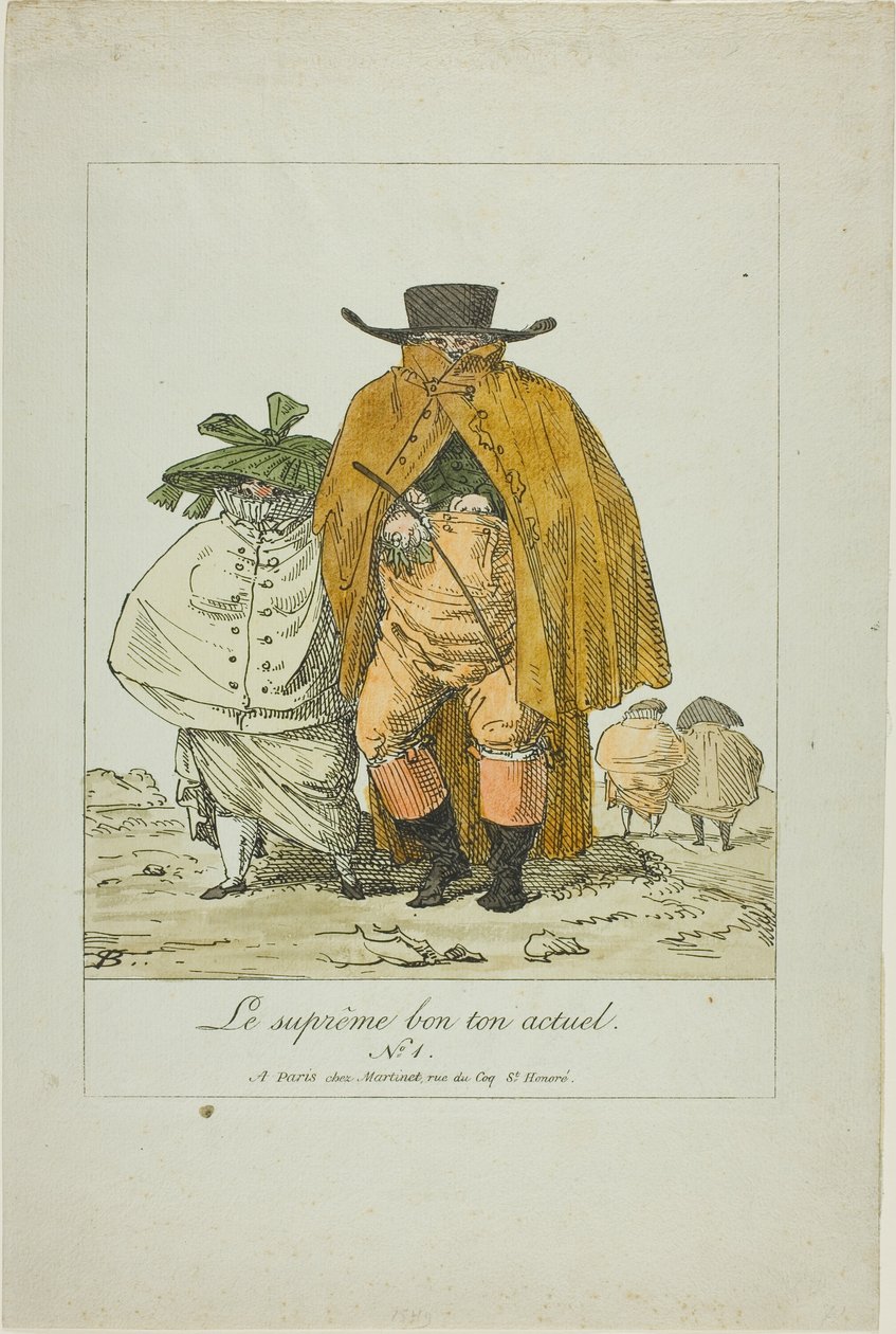 Tafel Eins aus Der Höchste Aktuelle Mode von Pierre Nolasque Bergeret
