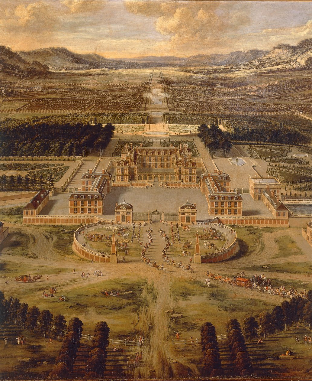 Ansicht des Schlosses Versailles und seiner Gärten von Pierre Patel von Pierre Patel