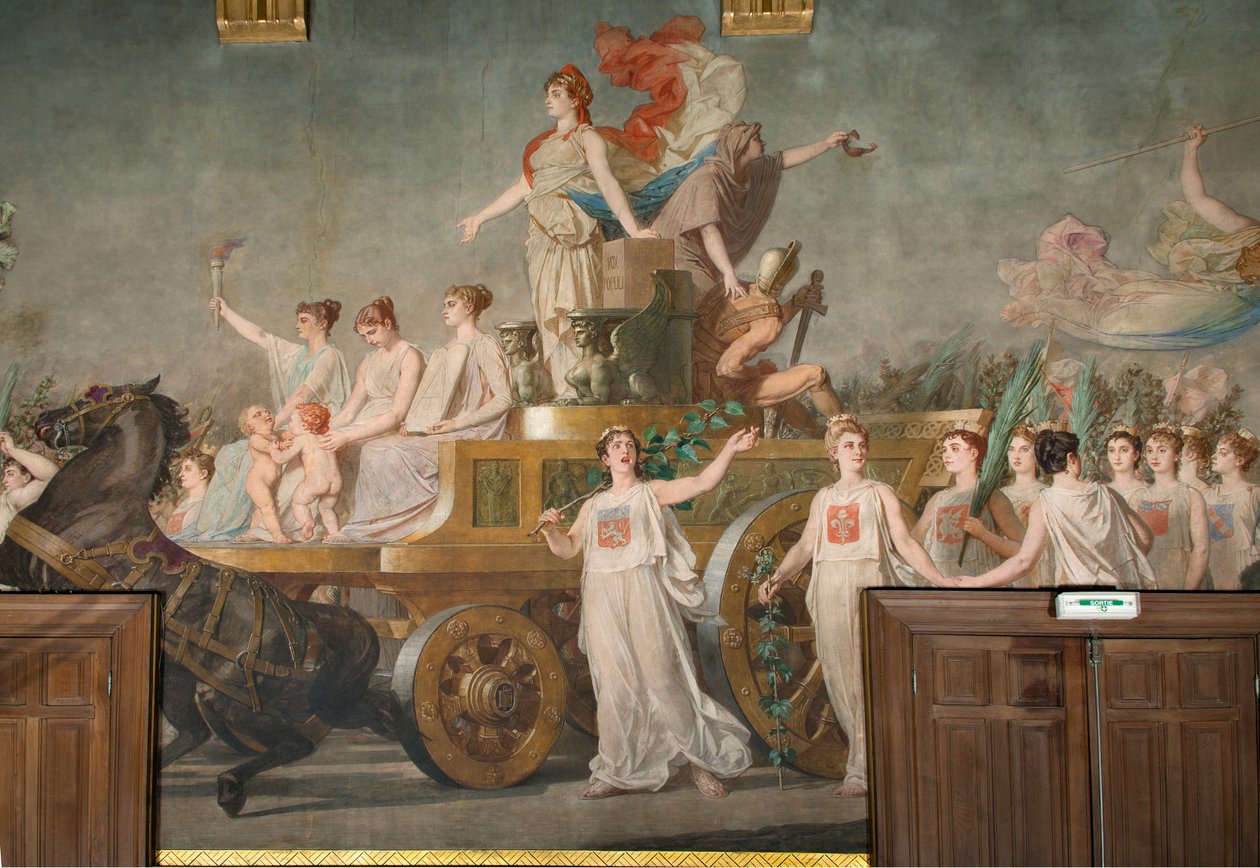 Der Triumph der Republik (Fresko) von Pierre Paul Lêon Glaize
