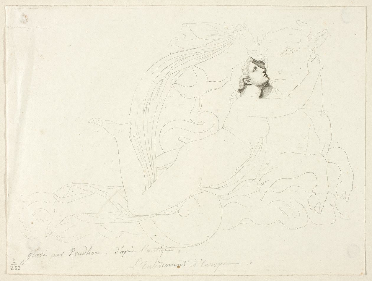 Raub der Europa von Pierre Paul Prud