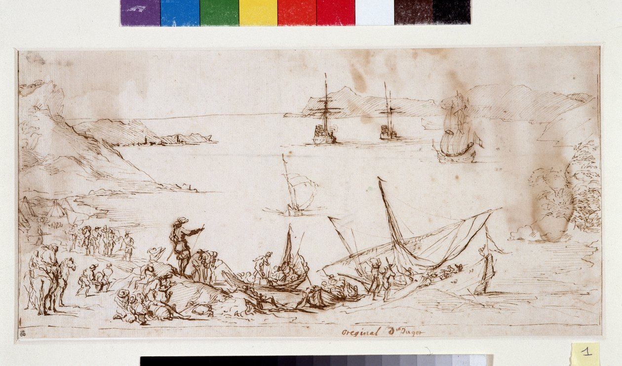 Einschiffung von Truppen in der Bucht von La Ciotat von Pierre Puget