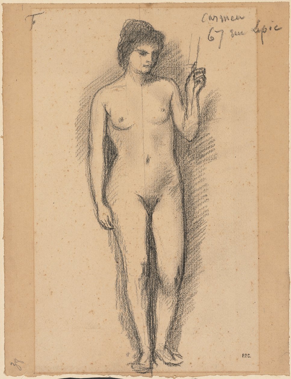 Carmen, zweite Hälfte des 19. Jahrhunderts von Pierre Puvis de Chavannes