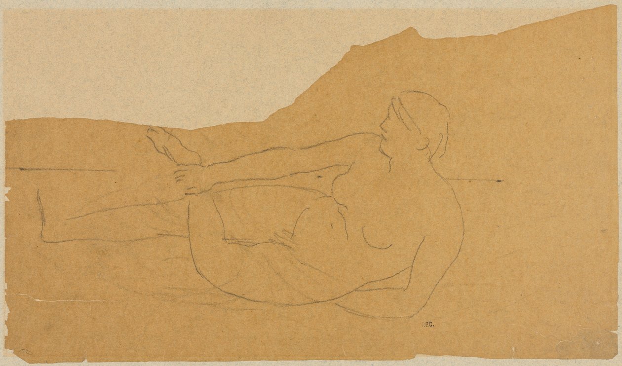Weiblicher Akt von Pierre Puvis de Chavannes