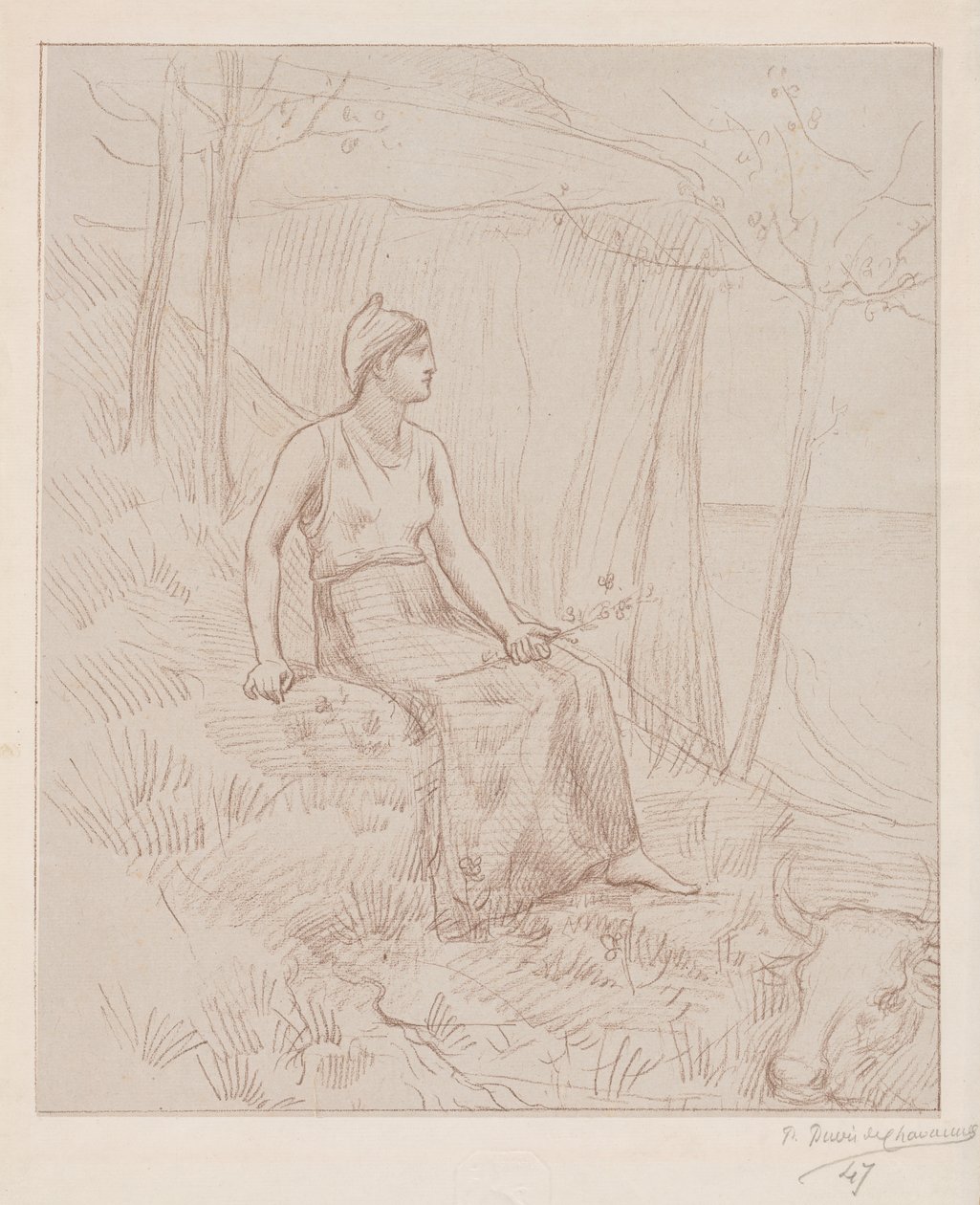 Normandie von Pierre Puvis de Chavannes