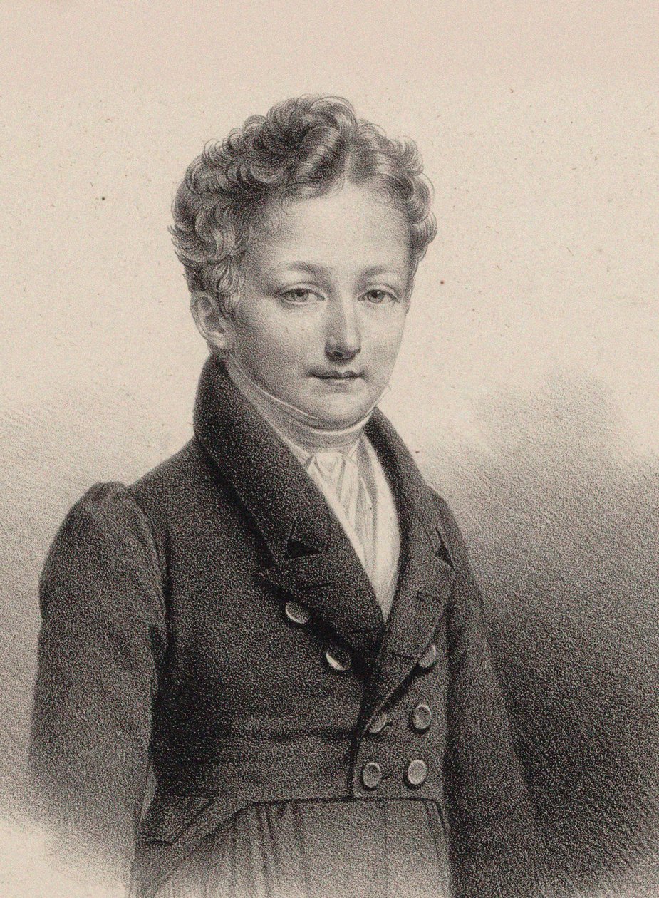 Porträt des Pianisten und Komponisten Sigismund Thalberg 1812-1871, 1826 von Pierre Roch Vigneron