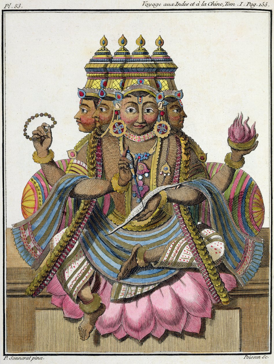 Brahma, hinduistischer Schöpfergott, aus 