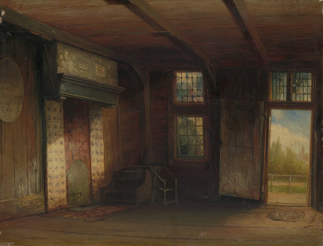 Innenraum des Zar Peter Hauses in Zaandam