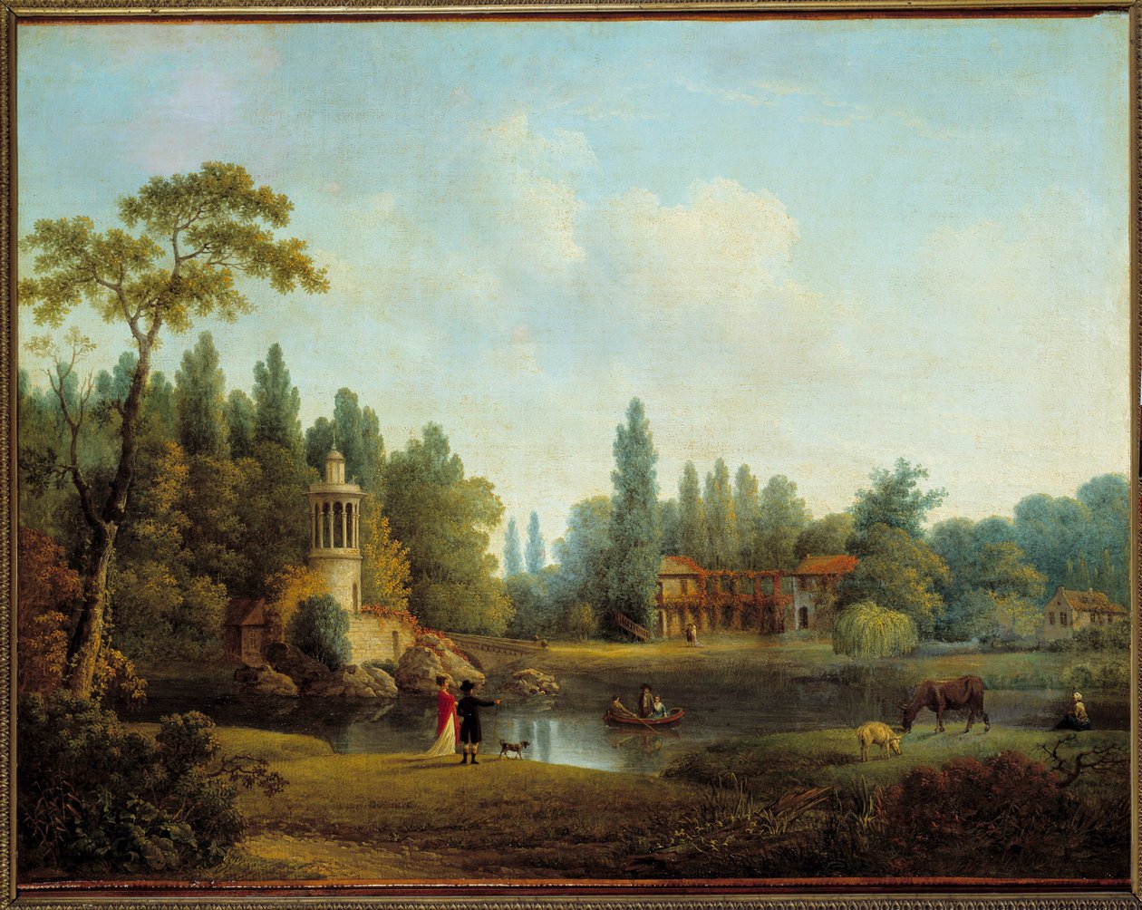 Das Dorf des kleinen Trianon in Versailles von Pierre Wallaert