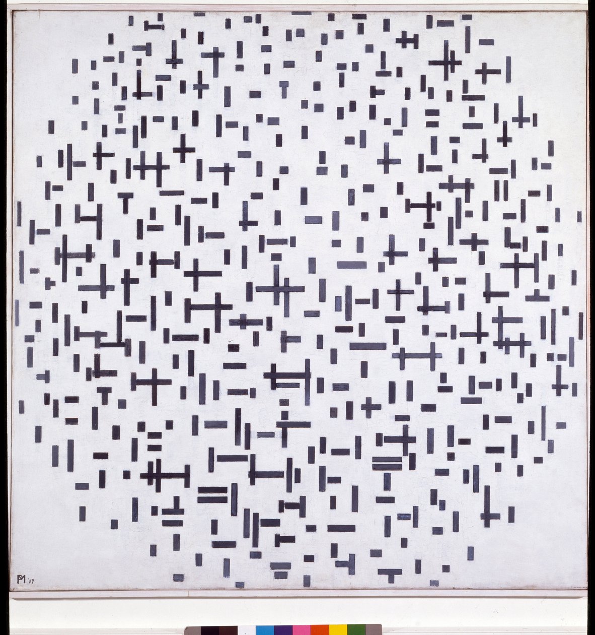Komposition in Schwarz und Weiß von Piet Mondrian