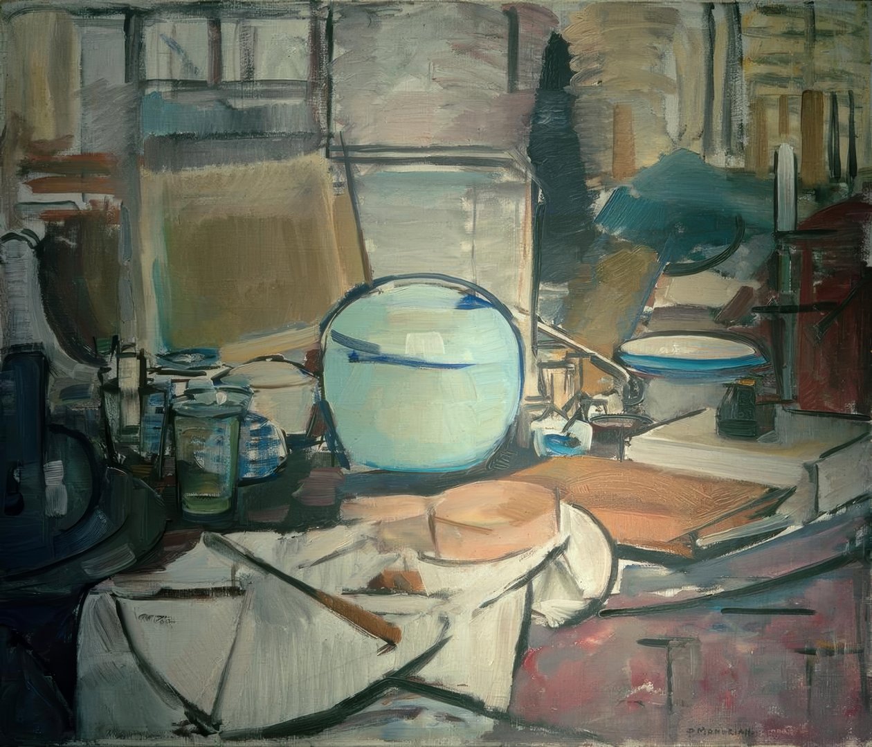 Stilleben mit Ingwertopf I von Piet Mondrian