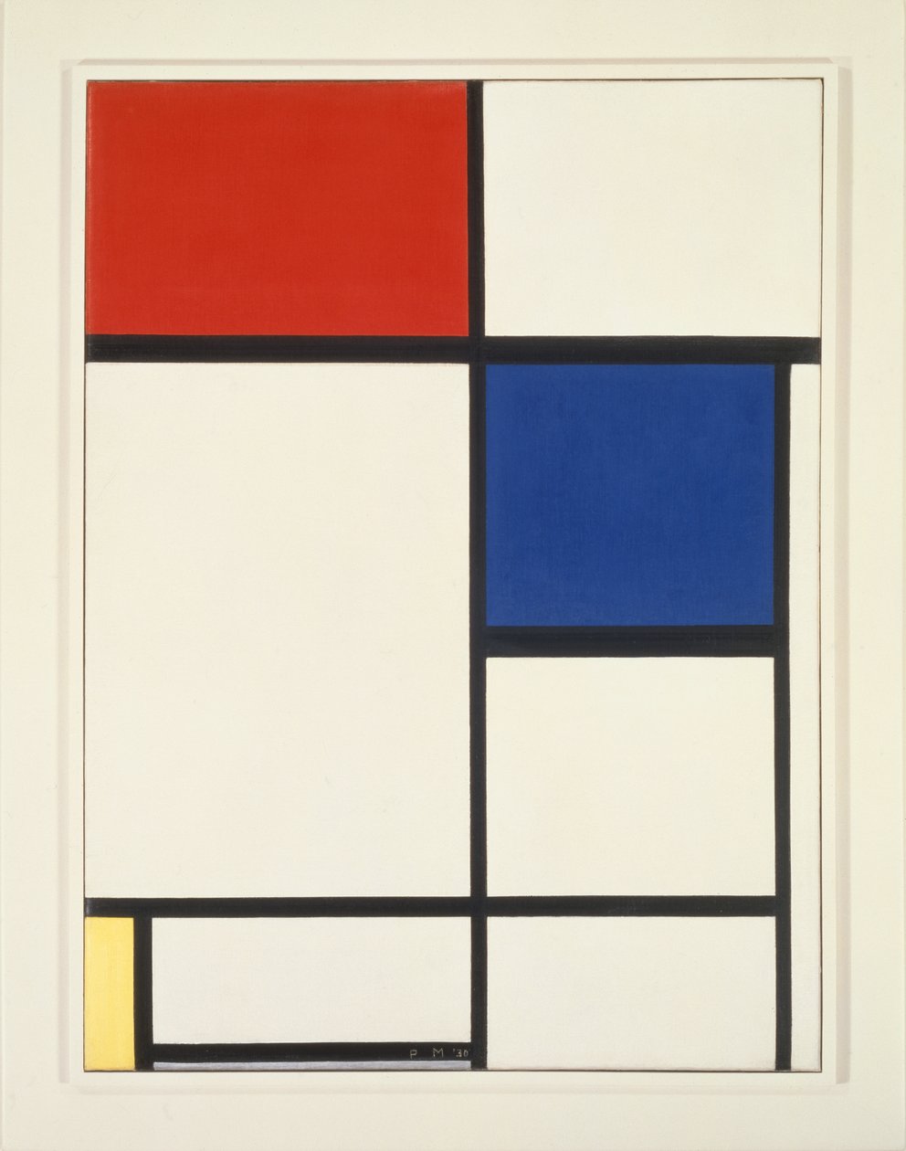 Komposition mit Blau, Rot und Gelb von Piet Mondrian