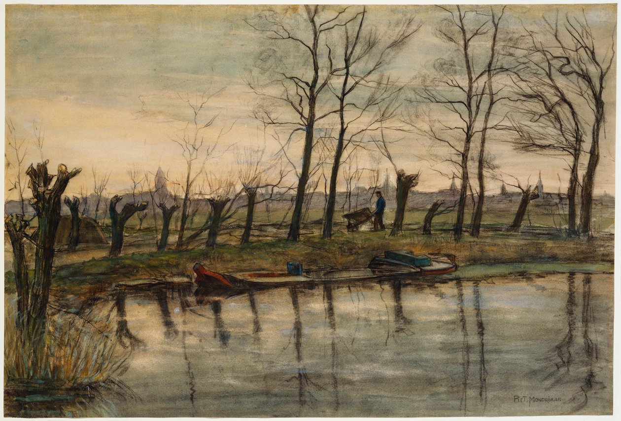 Bauer kehrt auf die Felder zurück, ca. 1900 von Piet Mondrian