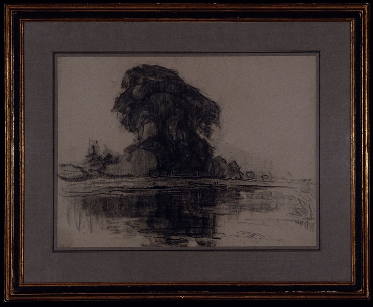 Landzicht Farm: Kompositionsstudie, ca. 1905 von Piet Mondrian