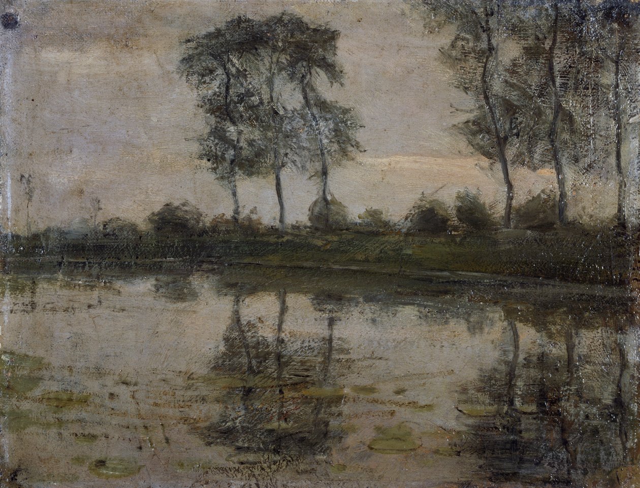 Bäume am Fluss Gein, von Piet Mondrian. Niederlande, 20. Jahrhundert. von Piet Mondrian