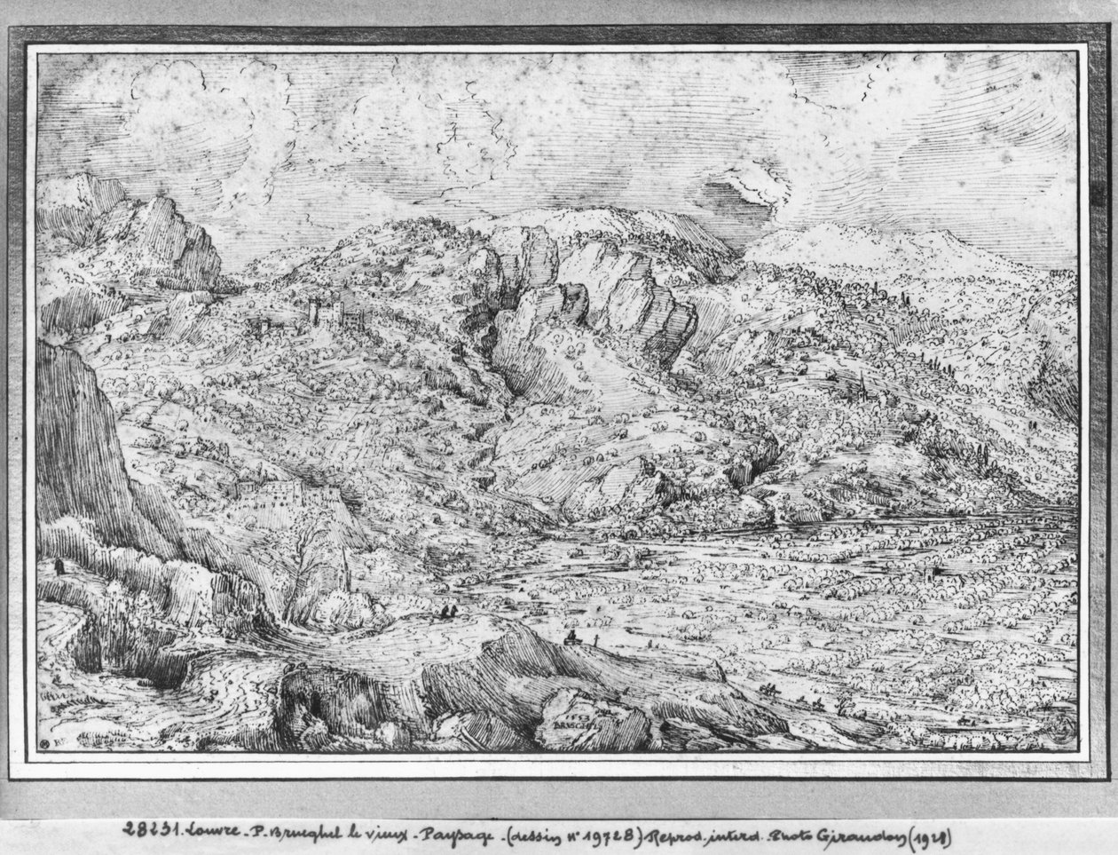 Alpenlandschaft, 1553 von Pieter Bruegel the Elder