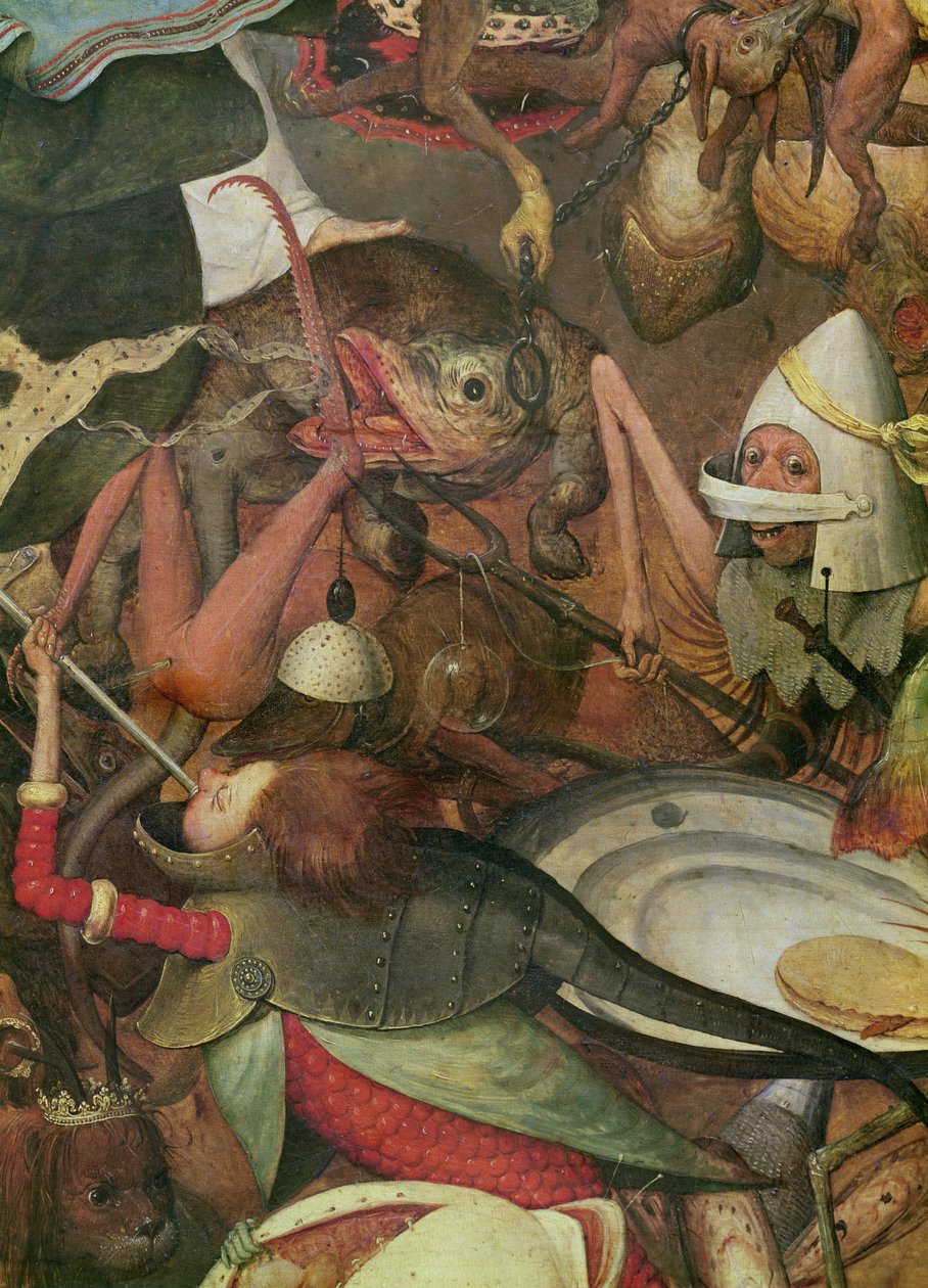 Der Sturz der rebellischen Engel (Detail der rechten Seite), 1562 von Pieter Bruegel the Elder