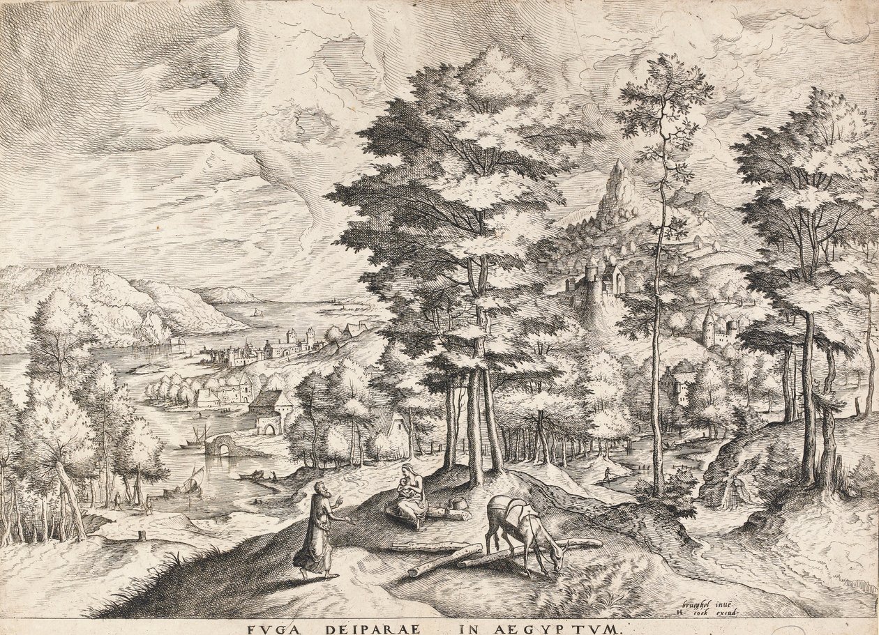 Die Rast auf der Flucht nach Ägypten von Pieter Bruegel the Elder