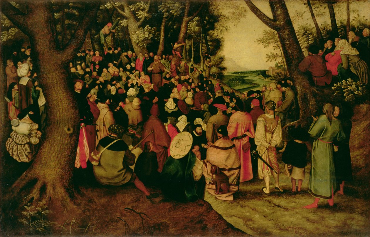 Die Predigt von Johannes dem Täufer, 1604 von Pieter Brueghel the Younger