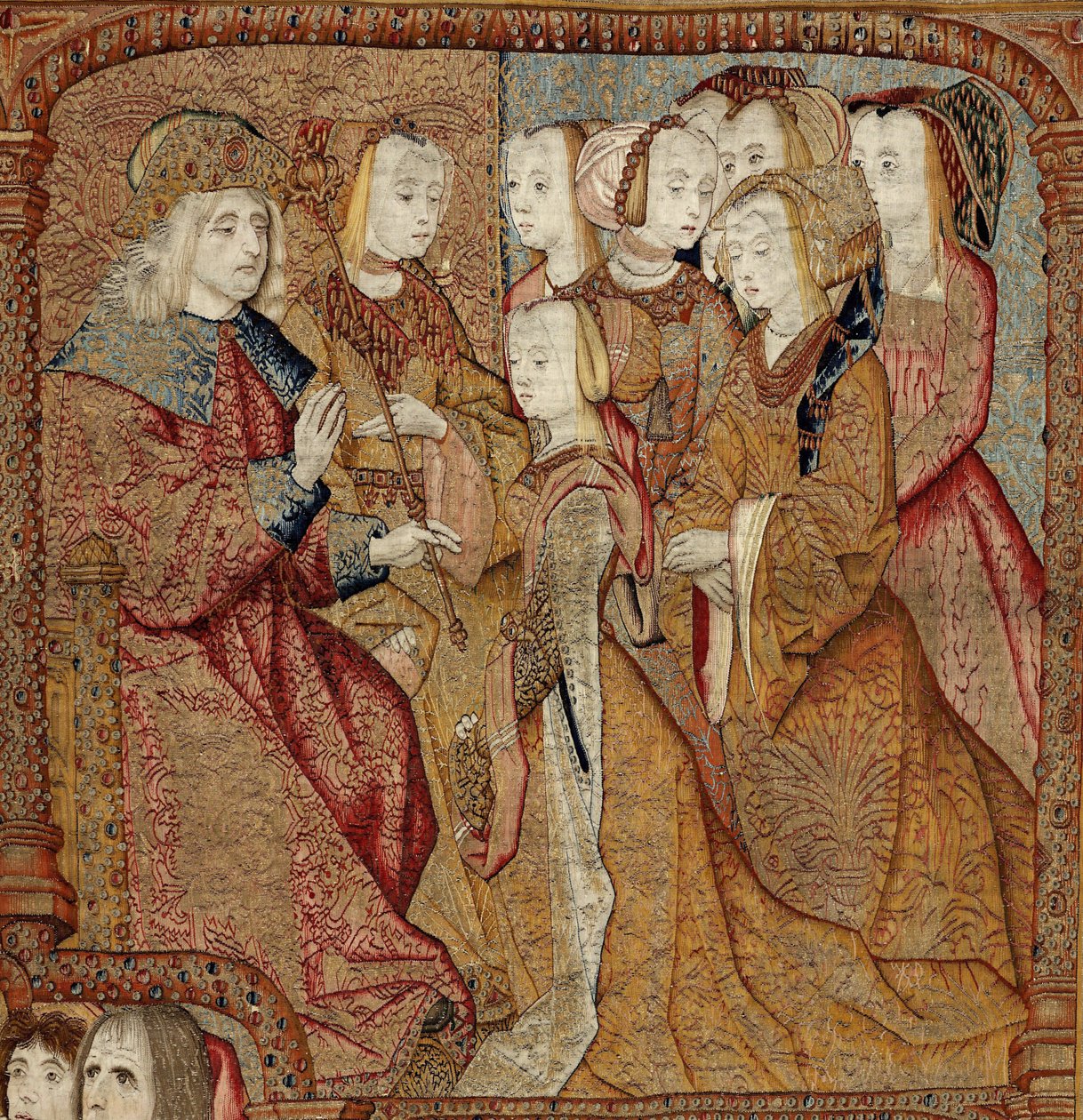 Triumphe der Mutter Gottes oder Panos de Oro, ca. 1500-02 von Pieter (attr. to) Coecke van Aelst