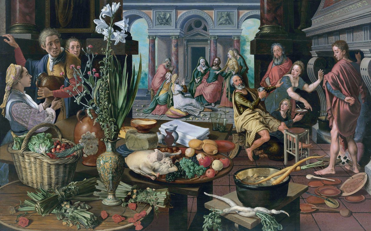 Christus im Haus von Martha und Maria von Pieter Aertsen