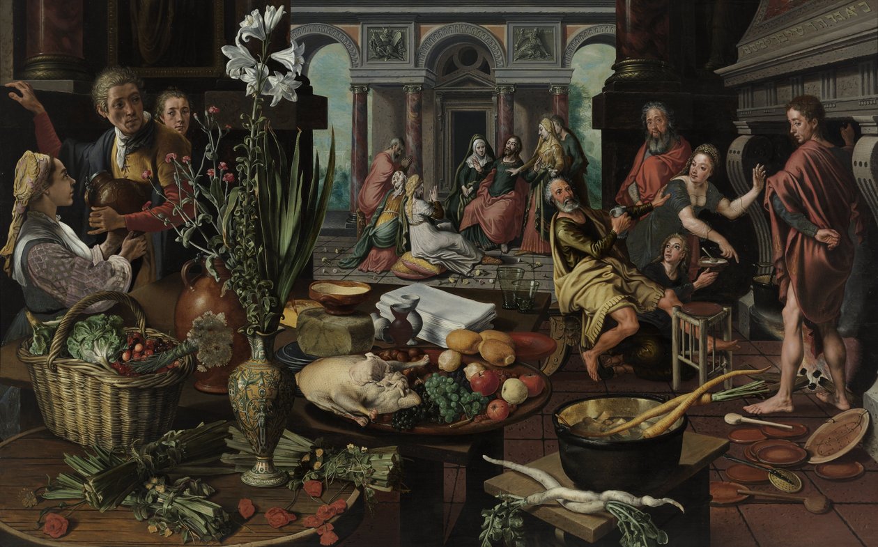 Christus im Haus von Maria und Martha von Pieter Aertsen