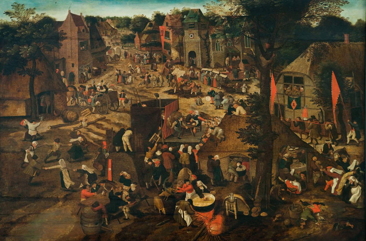 Dorffest (Dorffest zu Ehren des Heiligen Hubertus und des Heiligen Antonius) von Pieter Breughel the Younger