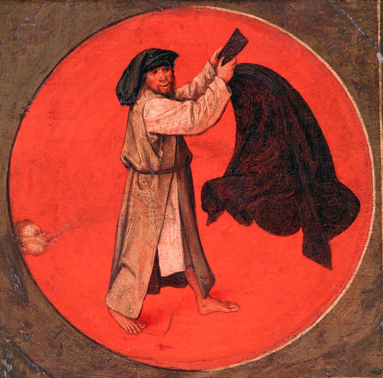 Er schüttelt seinen Mantel nach dem Wind, um 1558-1560 von Pieter Bruegel the Elder