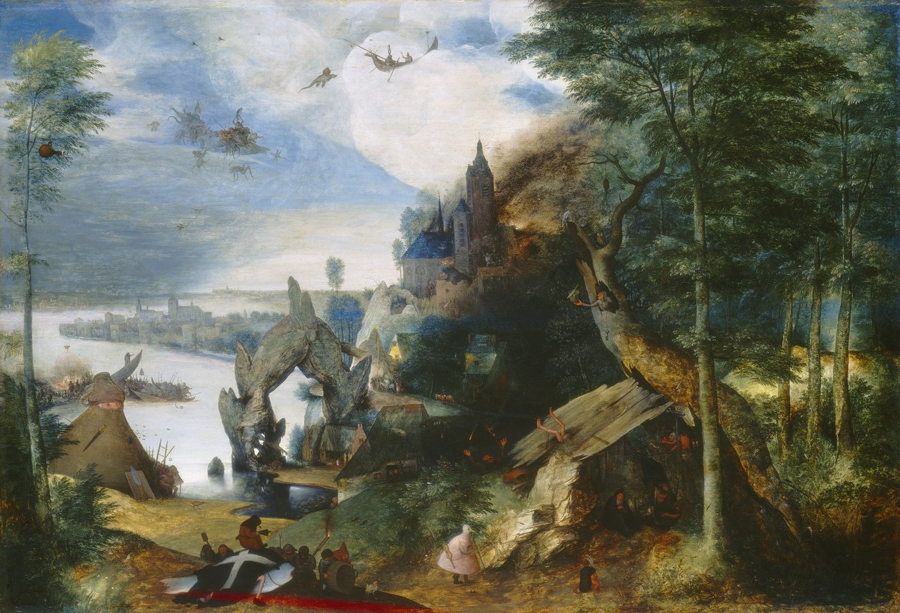 Versuchung des heiligen Antonius, ca. 1550-75 von Pieter Bruegel the Elder