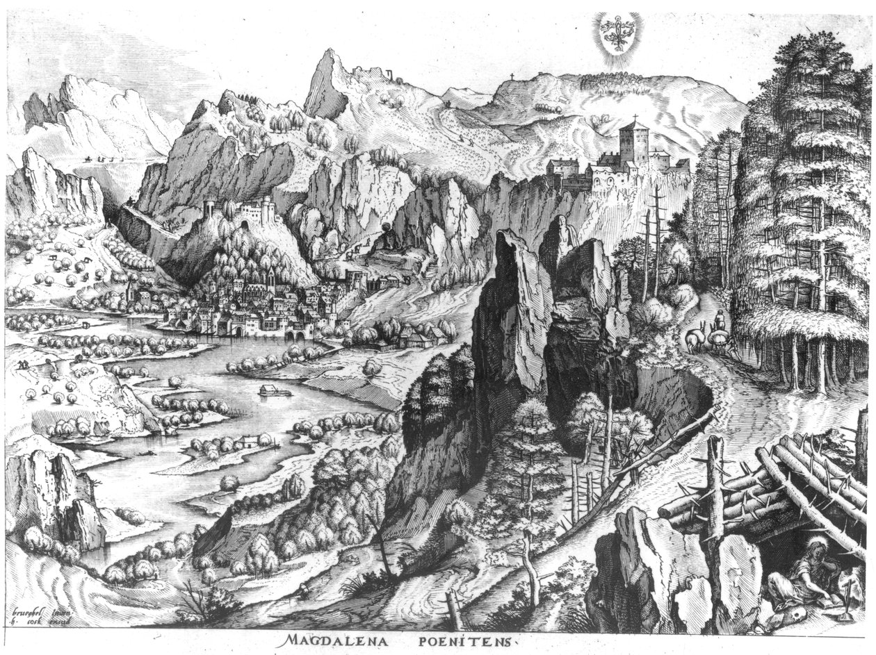 Die reuige Magdalena, gestochen von Hieronymus Bosch (ca. 1510-70) ca. 1555-57 von Pieter Bruegel the Elder