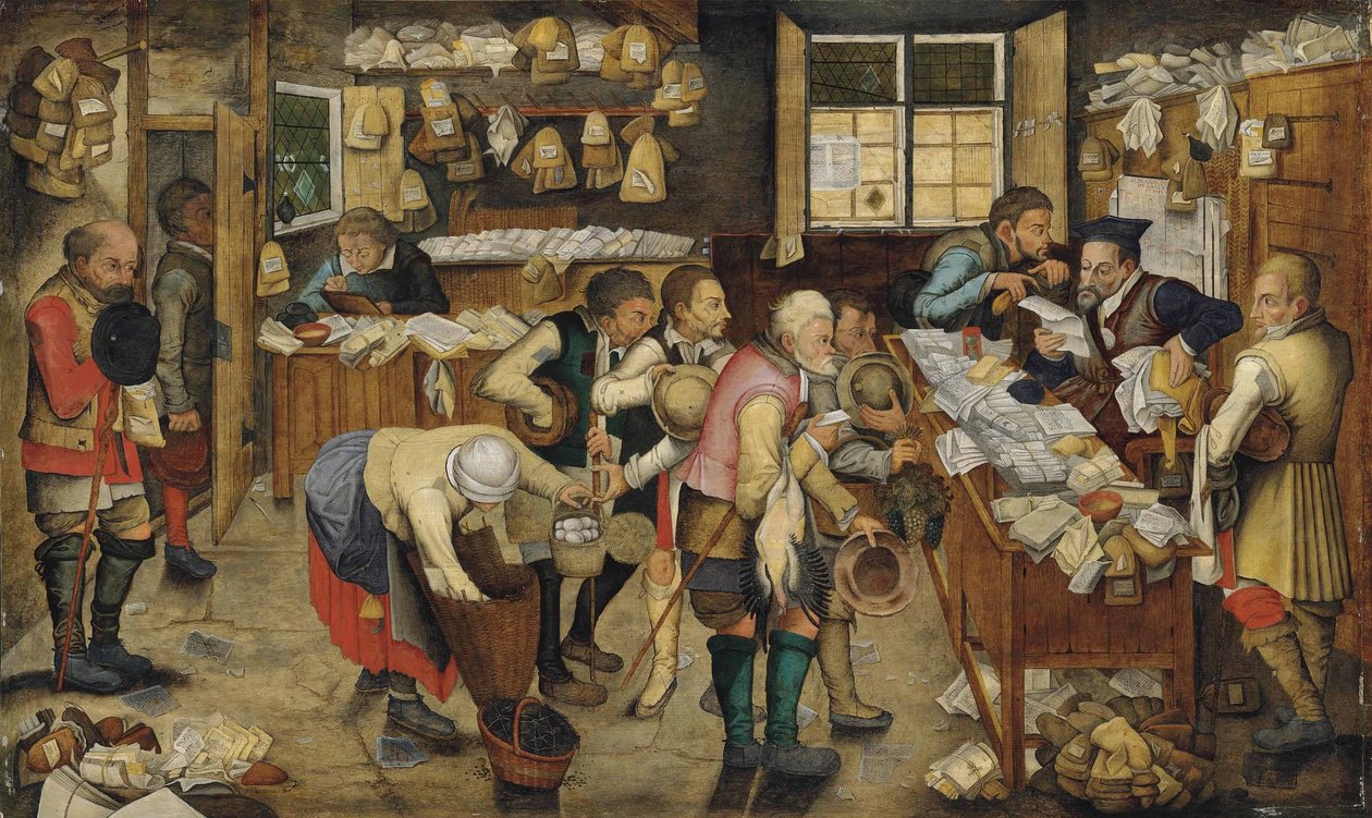 Die Zahlung des Zehnten (Der Landanwalt) von Pieter Brueghel the Younger