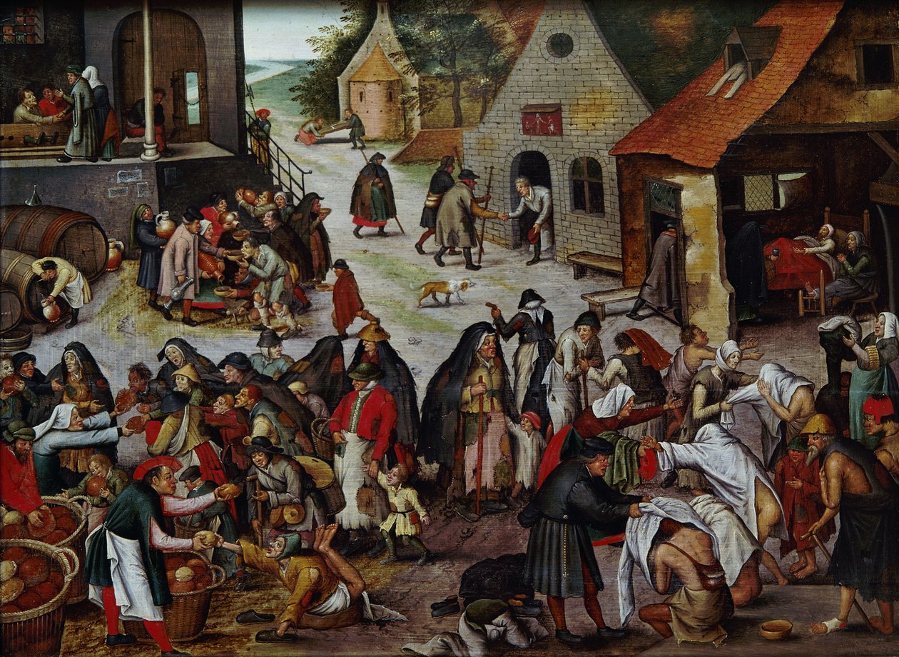Die sieben Werke der Barmherzigkeit von Pieter Brueghel the Younger