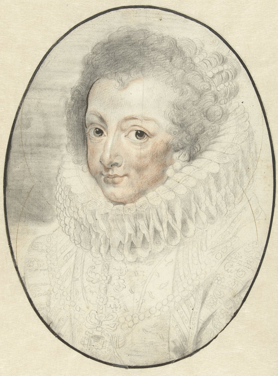 Porträt von Elisabeth, Gemahlin von Philipp IV. von Spanien von Pieter Claesz. Soutman
