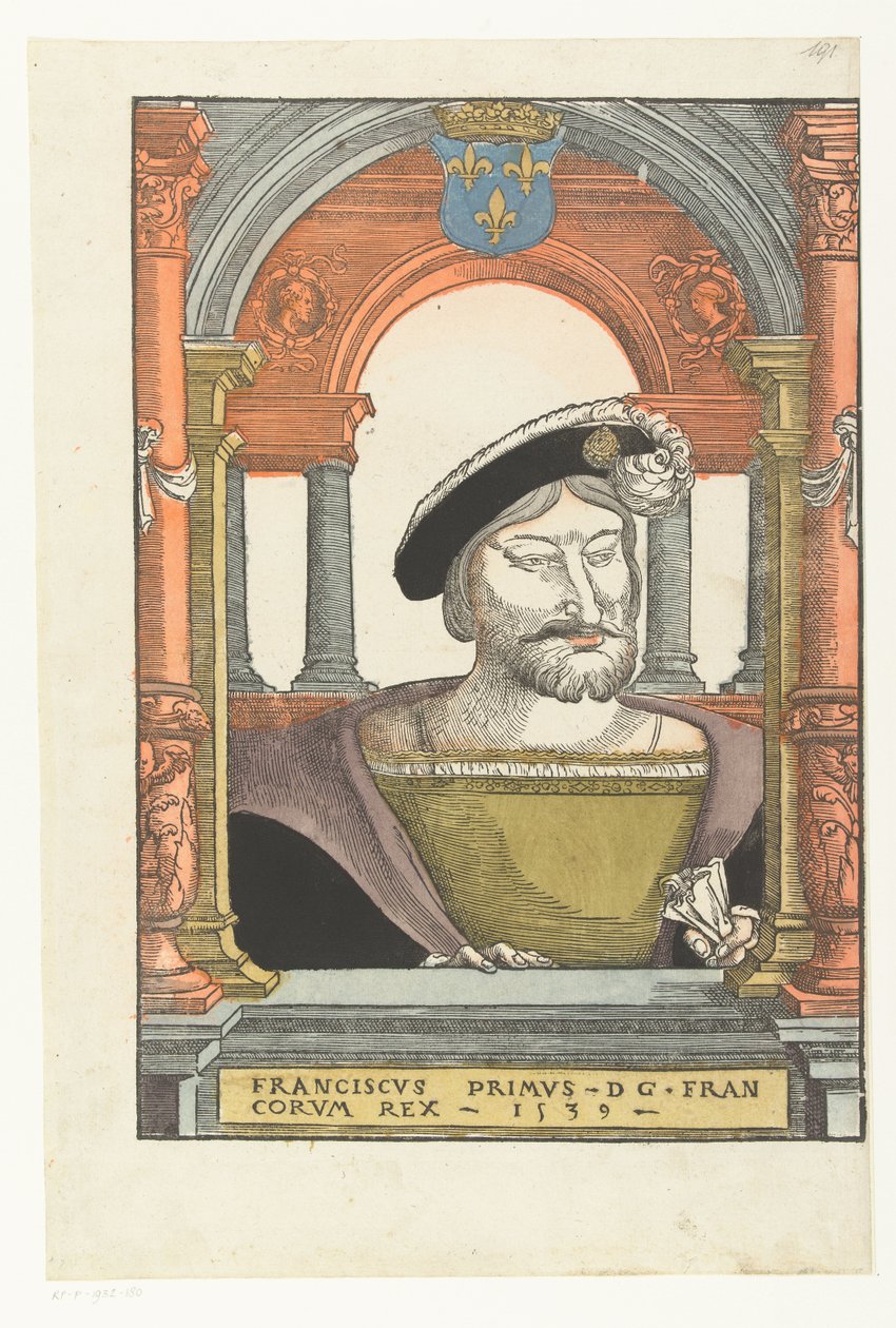 Porträt von Franz I. von Frankreich von Pieter Coecke van Aelst (I) (circle of)