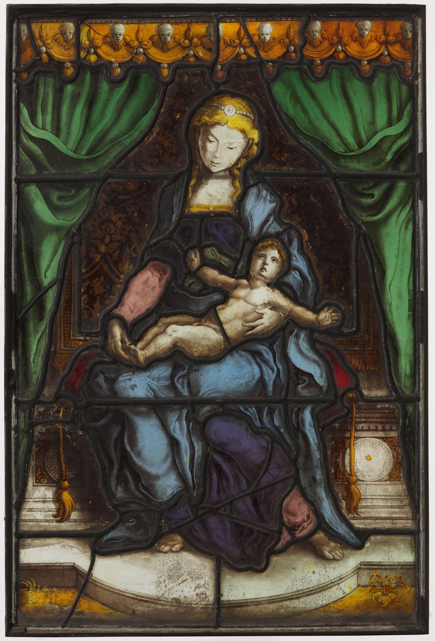 Fenster mit Madonna mit Kind von Pieter Coecke van Aelst (I) (circle of)