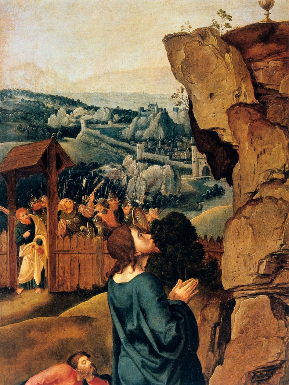 Die Agonie im Garten (Detail), 1527-1530 von Pieter Coecke van Aelst