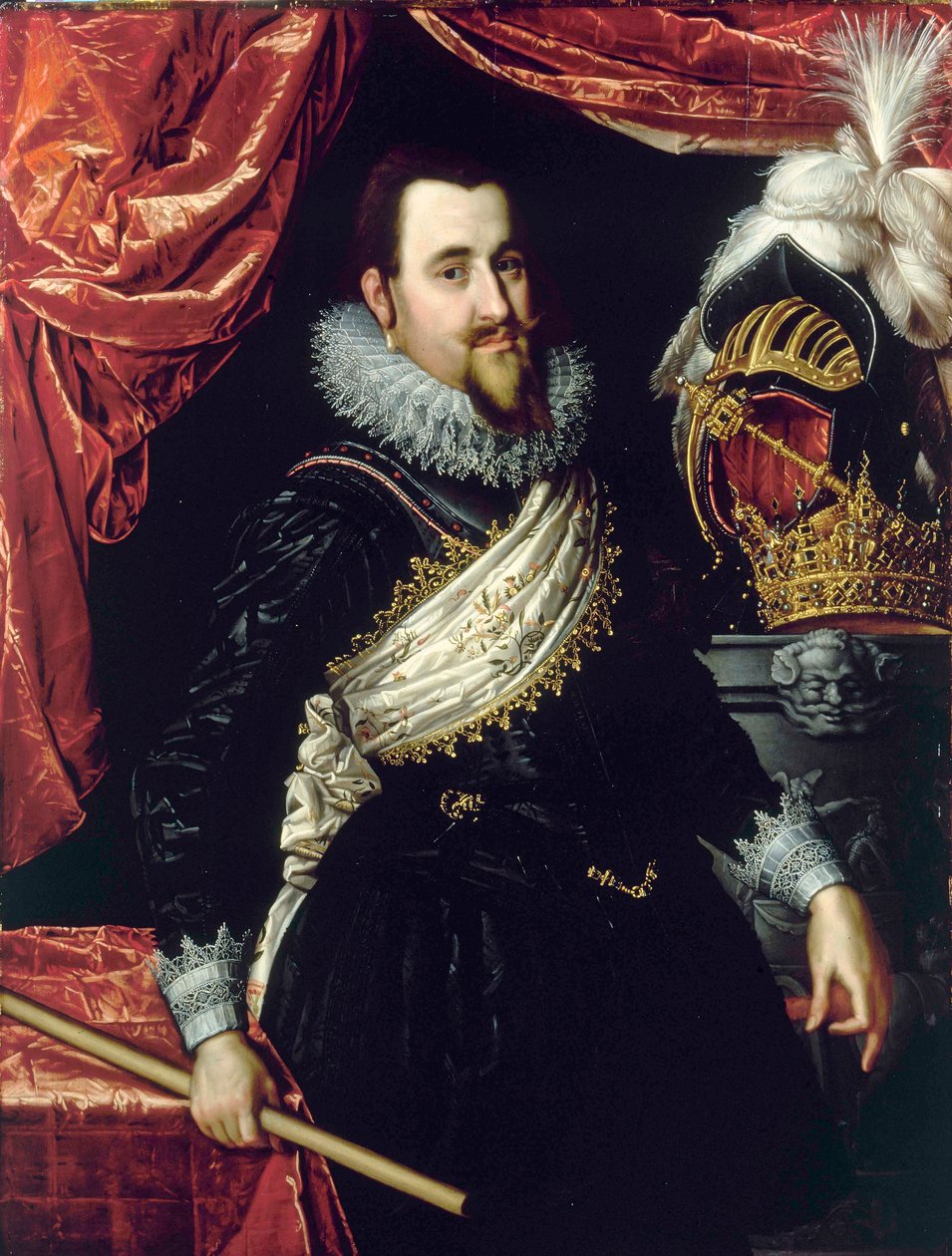 Porträt von Christian IV., König von Dänemark (1577-1648) von Pieter Fransz. Isaacsz.