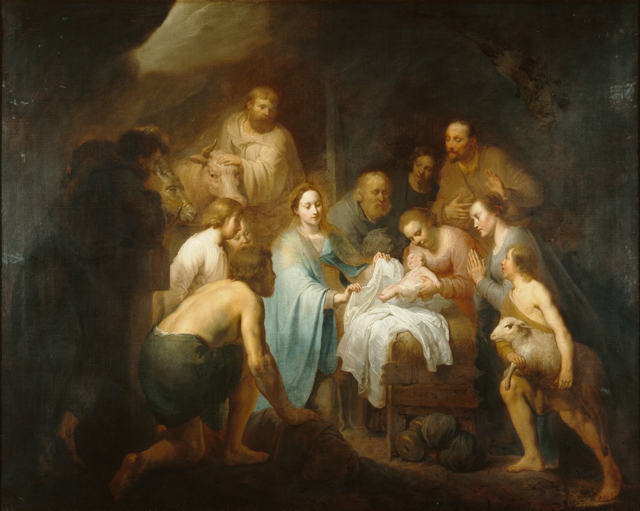 Die Geburt Christi von Pieter Fransz. de Grebber