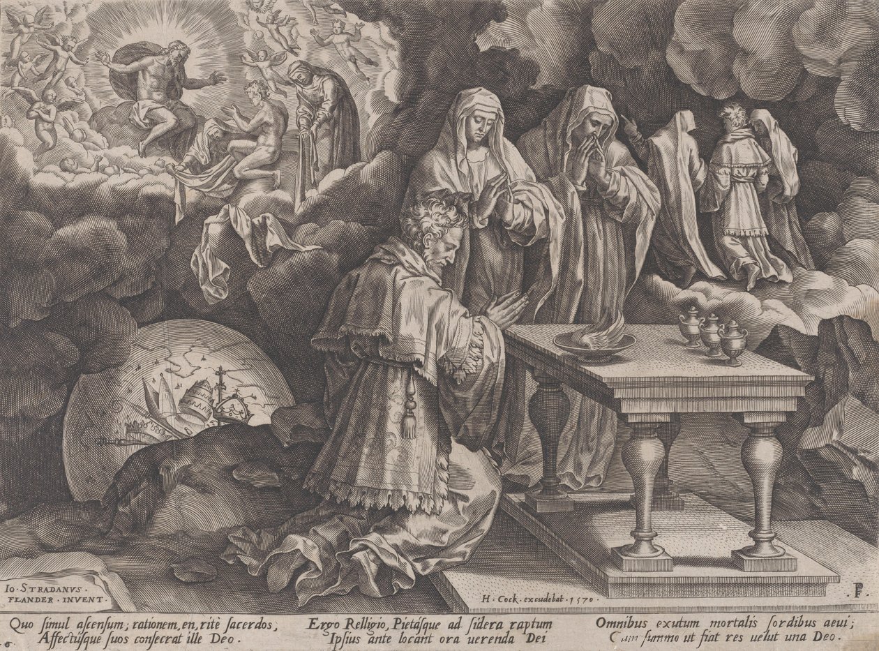 Alter und Tod, aus Der Lauf des menschlichen Lebens, 1570 von Pieter Furnius