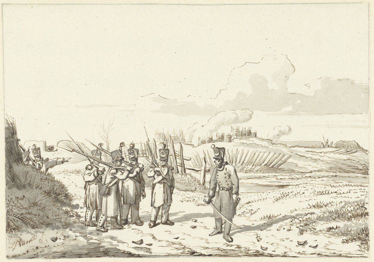 Eine Patrouille, 1813-1814 von Pieter Gerardus van Os (signed by artist)