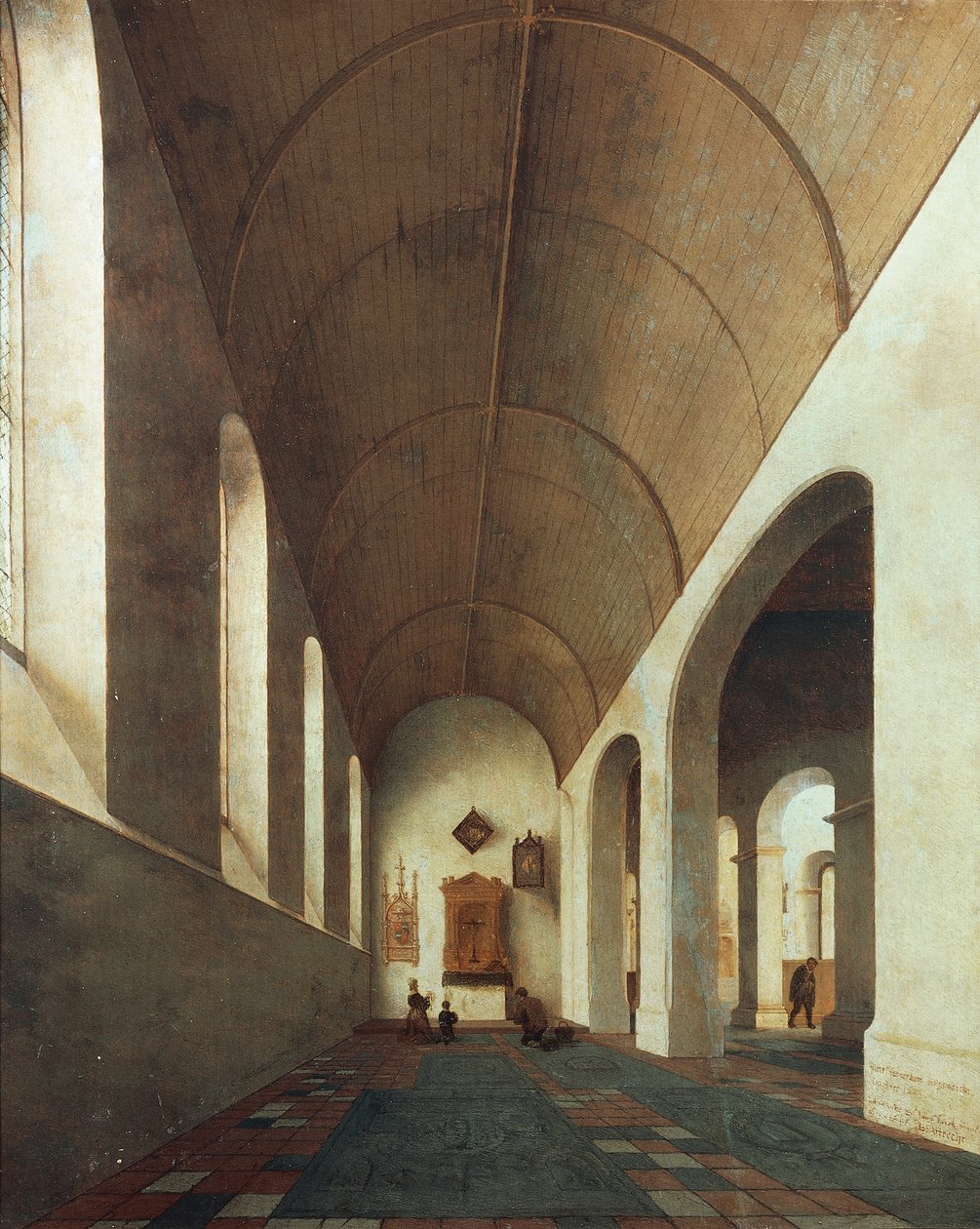 St. Antonius-Kapelle in der St. Johanneskirche in Utrecht von Pieter Jansz Saenredam