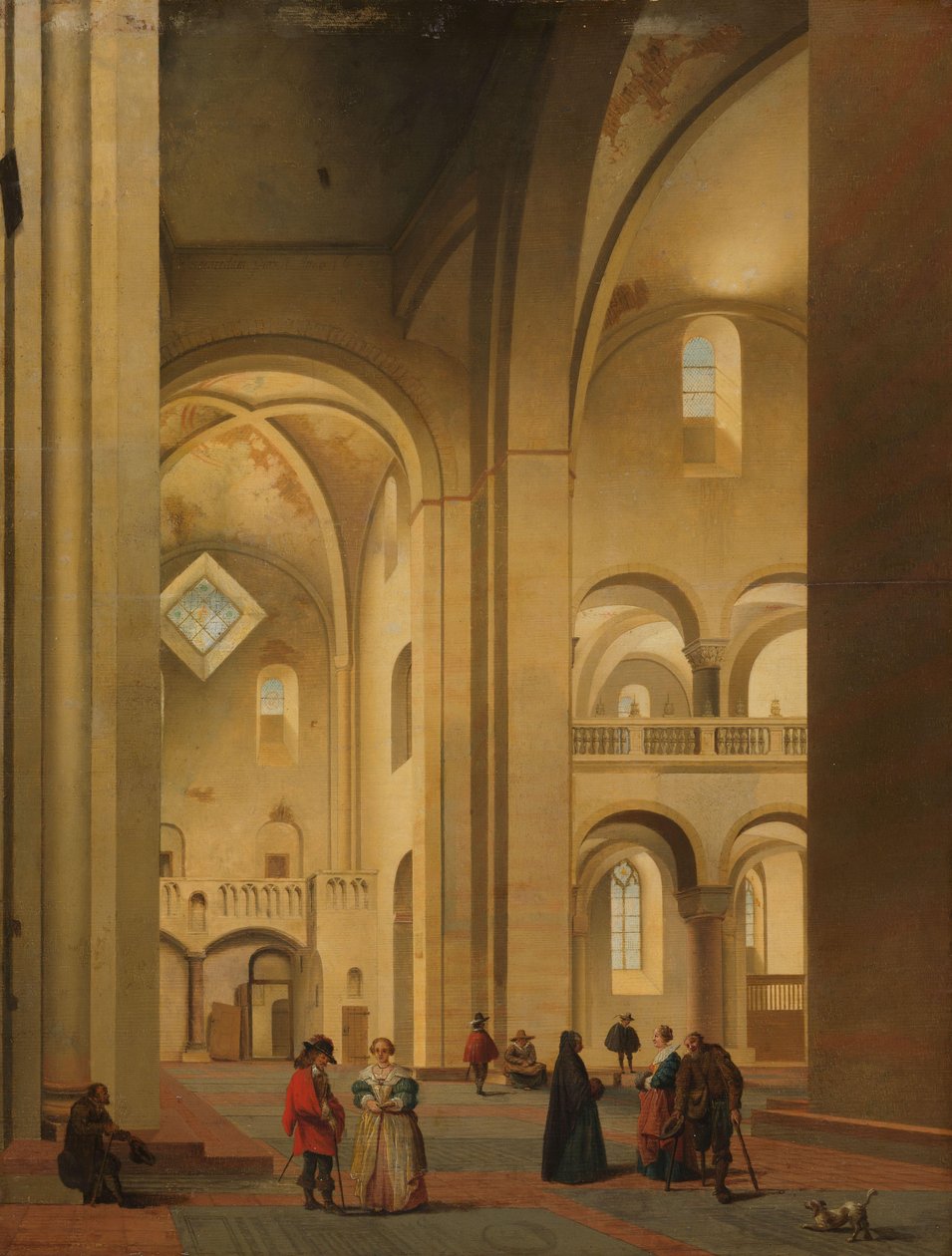 Das Querschiff der Mariakerk in Utrecht, vom Nordosten gesehen von Pieter Jansz Saenredam