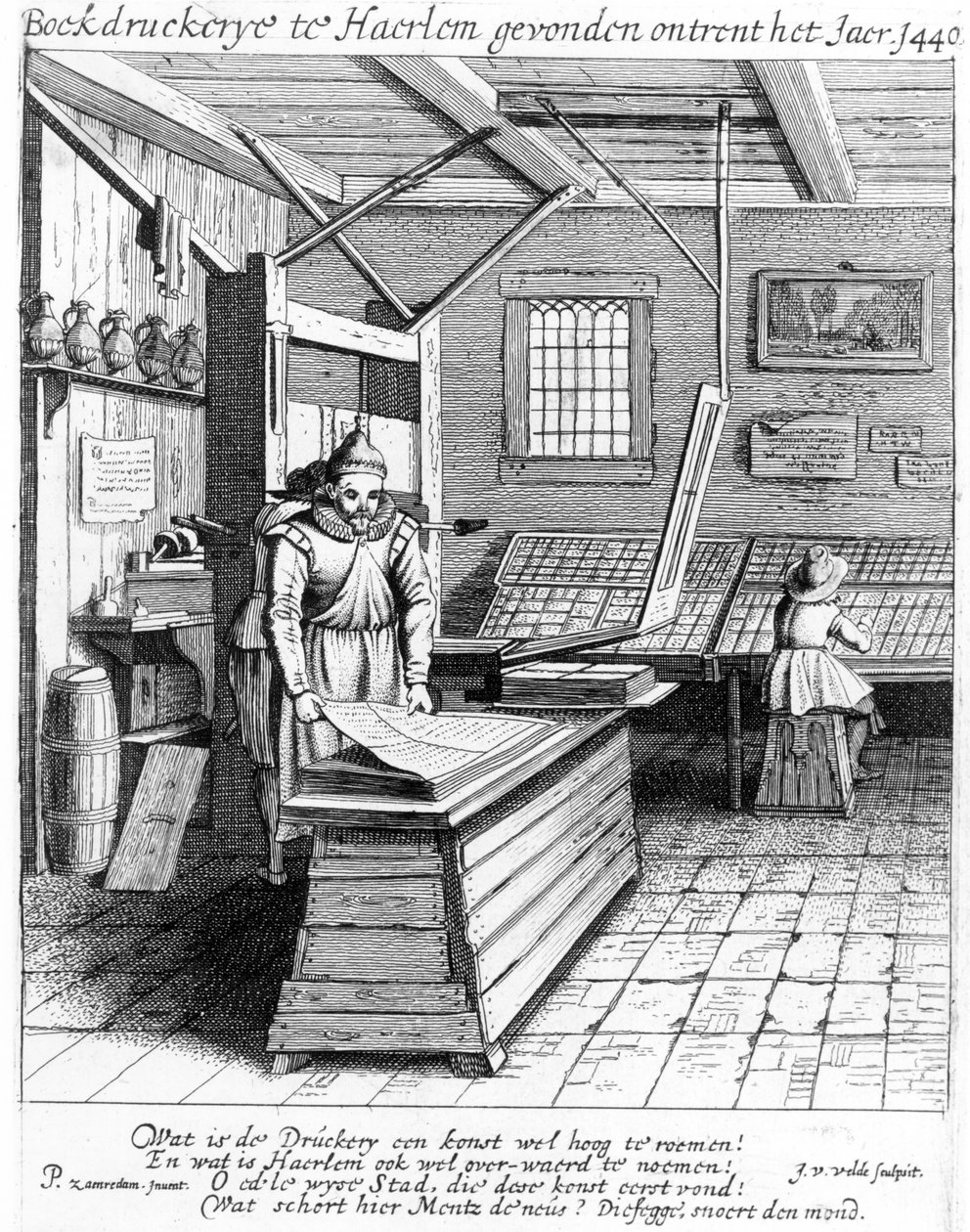 Die Buchbinderei von Laurens Janszoon Koster, aus 