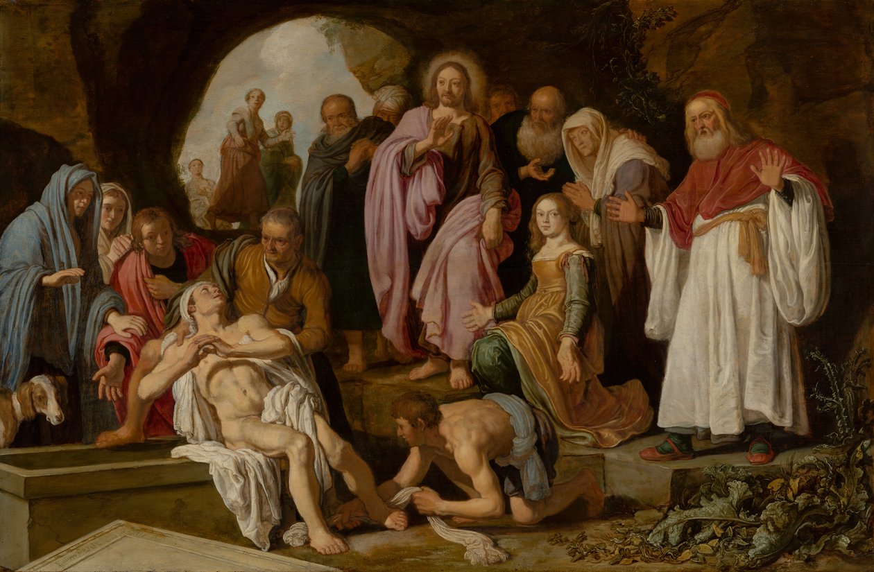 Die Auferweckung des Lazarus von Pieter Lastman