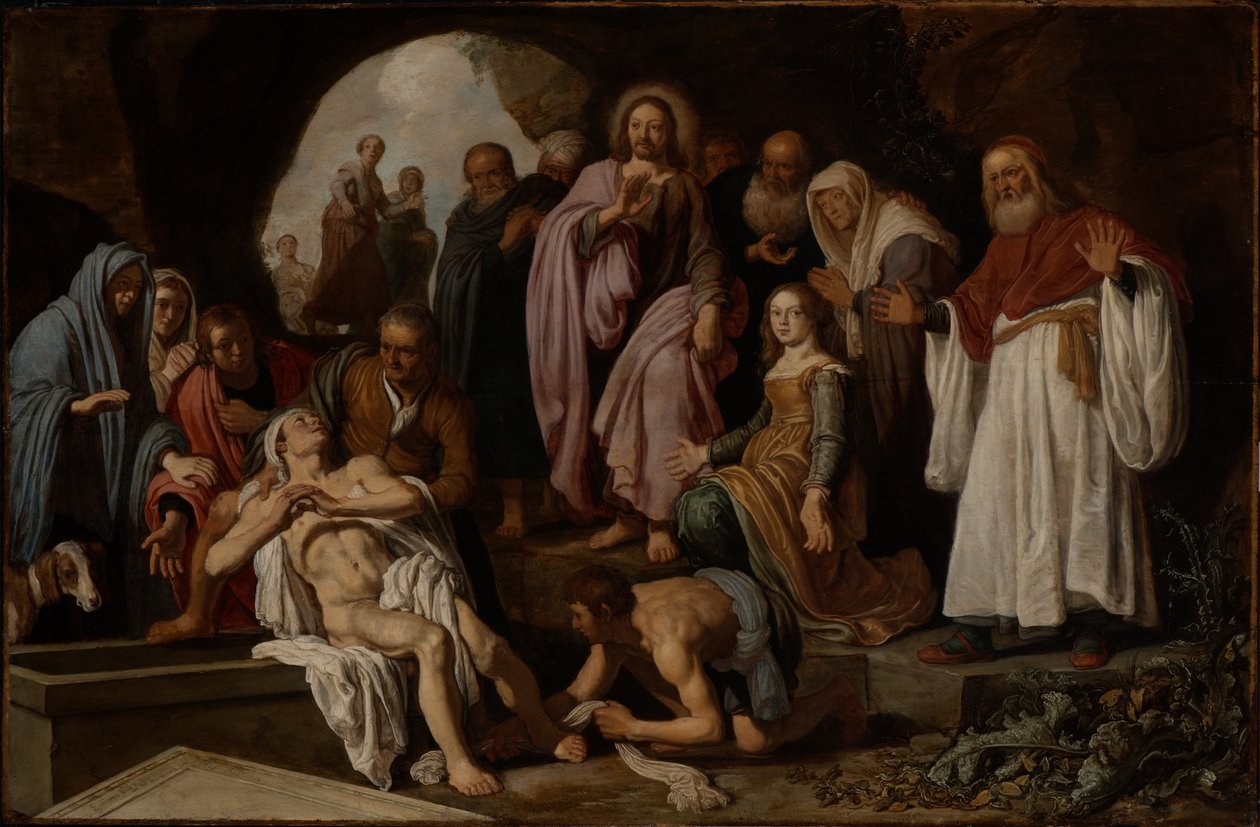 Die Auferweckung des Lazarus von Pieter Lastman