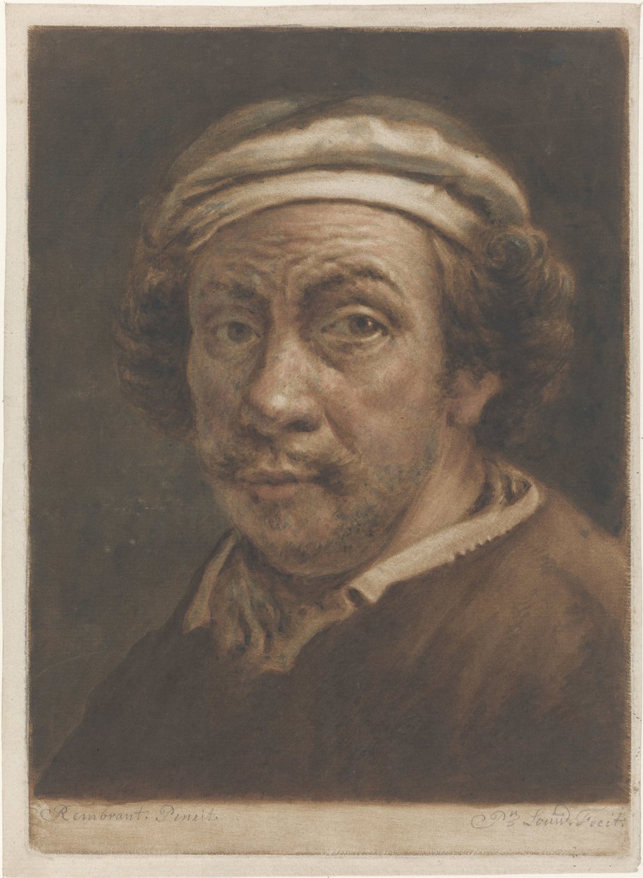 Porträt von Rembrandt van Rijn von Pieter Louw